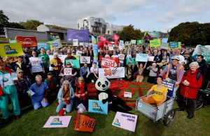Largest Climate Lobby in Scottish history: Members of East Lothian Climate Hub were among 500 Scots present at parliament on 18 September as part of Stop Climate Chaos Scotland's event. Photo / SCCS