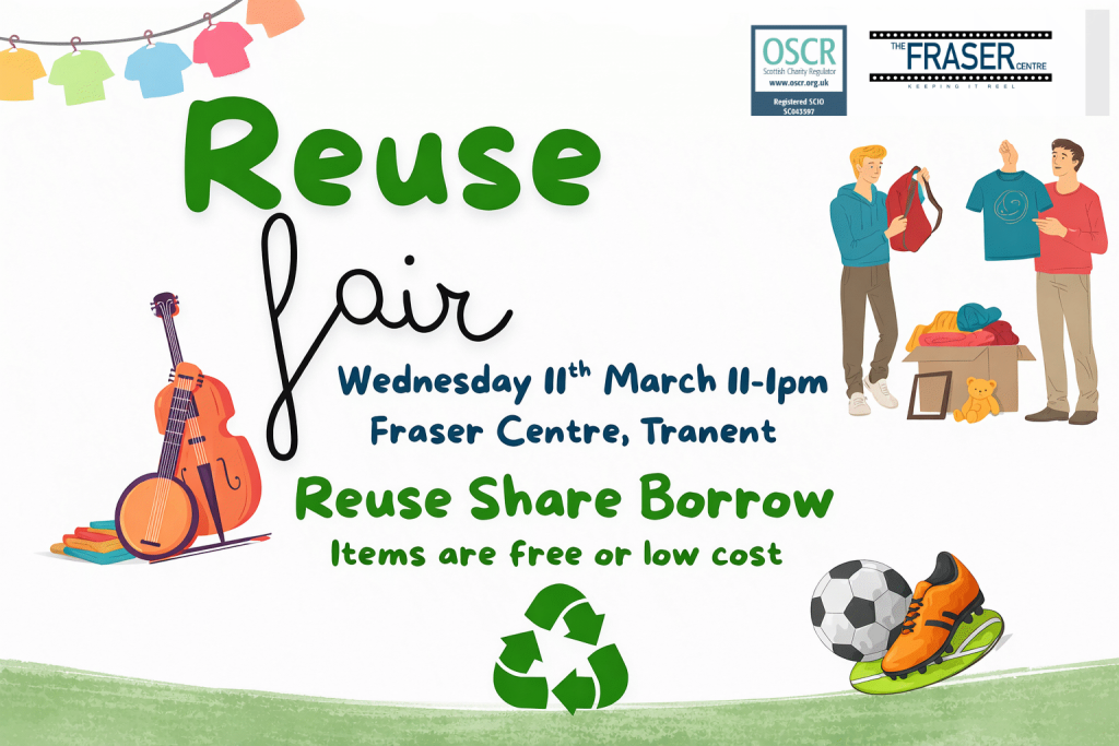 Come reuse, share and borrow at the Fraser Centre’s first Reuse Fair, 11 March 2026